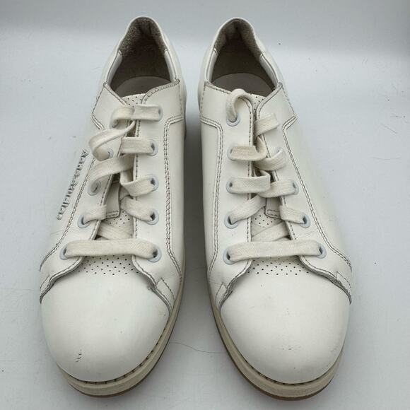 Acne Studios White Leather Platform Sneakers Sz 37~US 6.5–7 Minimalist Designer - Picture 2 of 8
